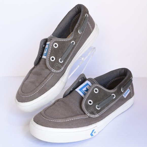 * CONVERSE Sea Star Unisex Taupe Canvas Boat Shoes - Picture 1 of 15